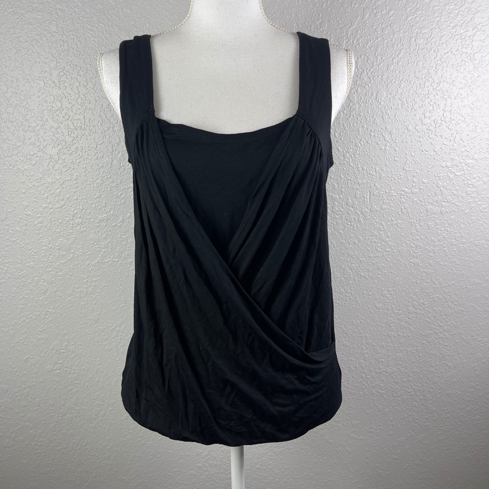Black top with ruching - Picture 2 of 7